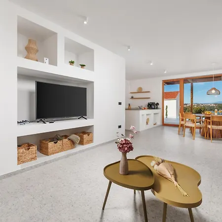 3 With Pool Soline, Krk, 280 M From Beach, By 4villas Villa *