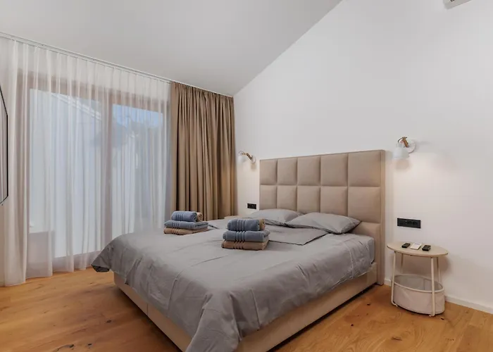 3 With Pool Soline, Krk, 280 M From Beach, By 4villas *