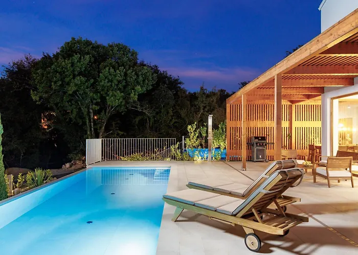 Villa 3 With Pool Soline, Krk, 280 M From Beach, By 4villas