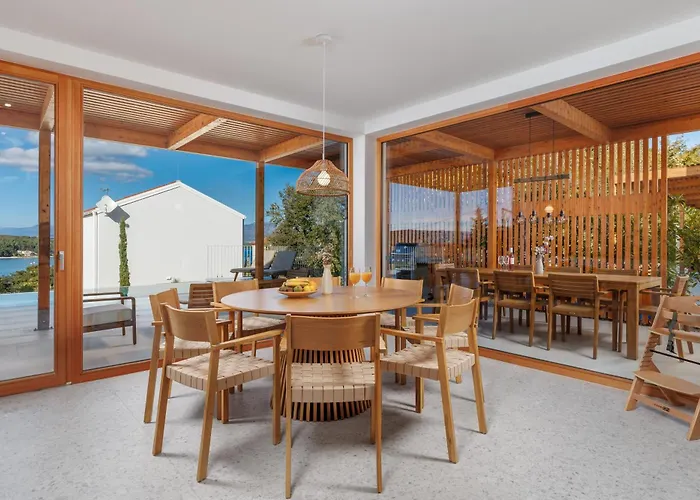 3 With Pool Soline, Krk, 280 M From Beach, By 4villas